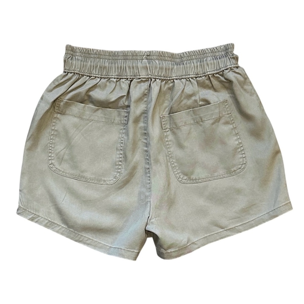 NWT Quince Vintage Wash Tencel Utility Shorts in Olive Green Women’s Small - Picture 4 of 7